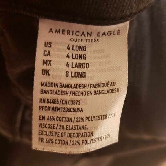 American Eagle Next Level Stretch Womens Black Dis - Picture 8 of 8